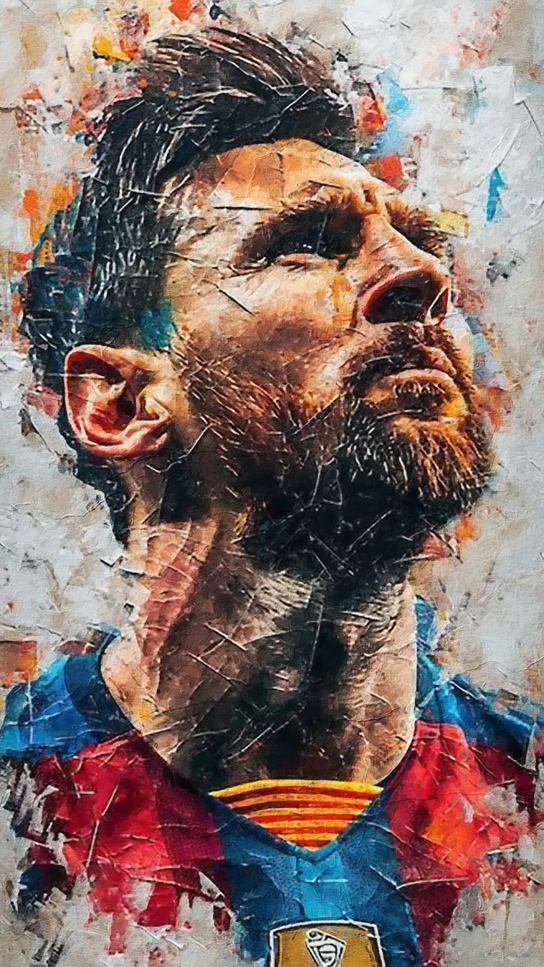 Messi Expressive Portrait