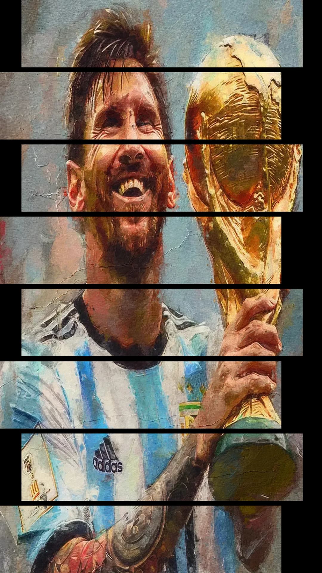 Messi World Cup Trophy – 8 Panels Up & Down