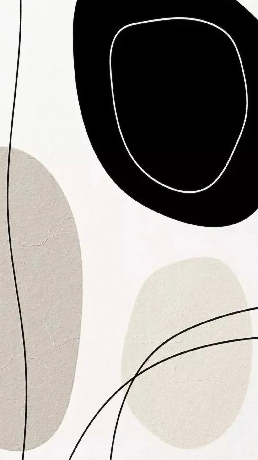 Monochrome Organic Shapes