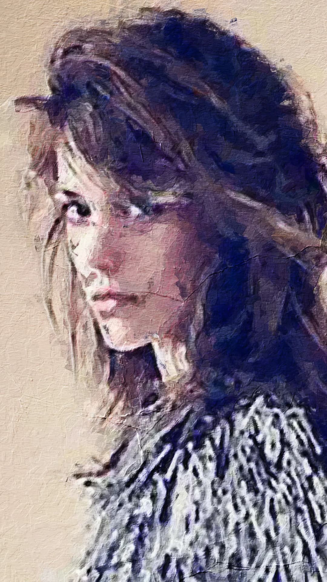 Moody Purple Portrait