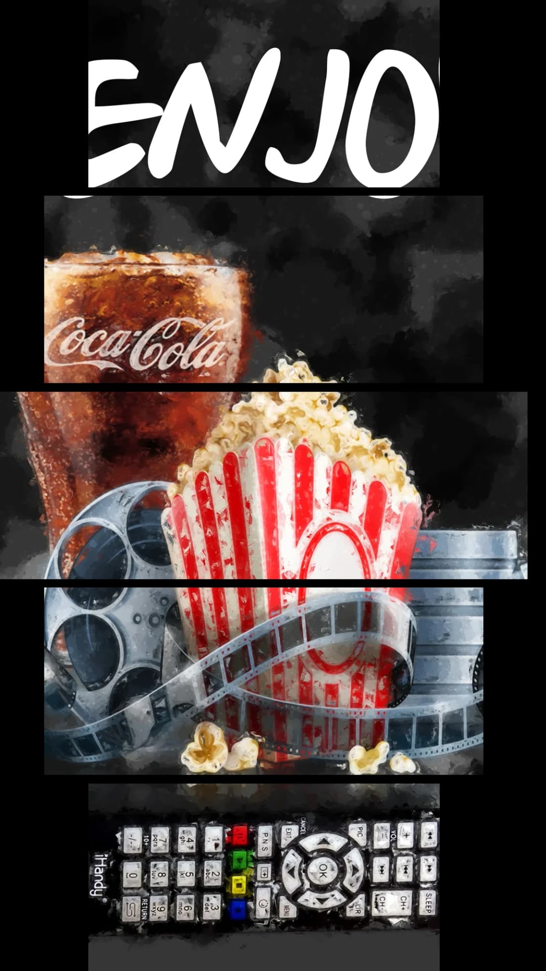 Movie Night Popcorn – 5 Panels Hierarchy