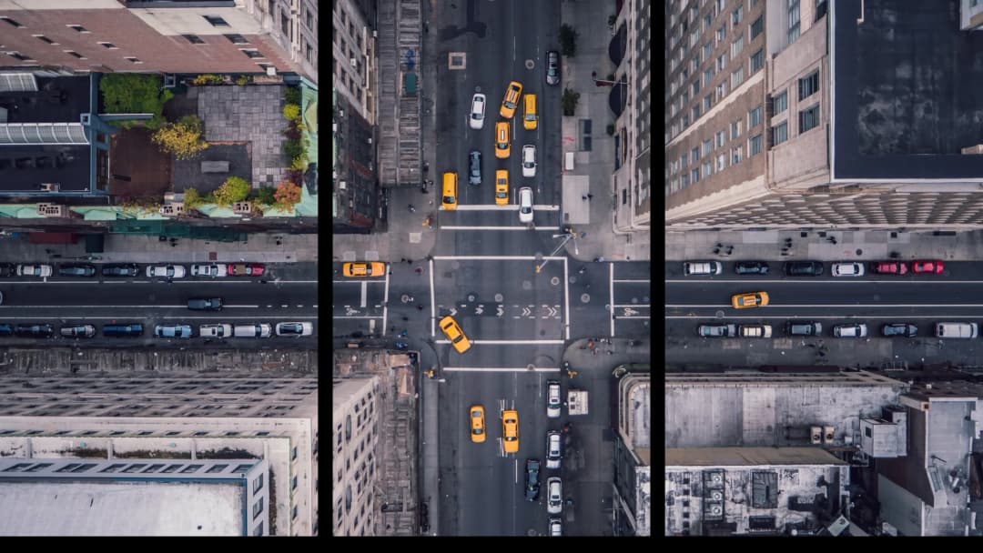 New York Aerial View – 3 Panels
