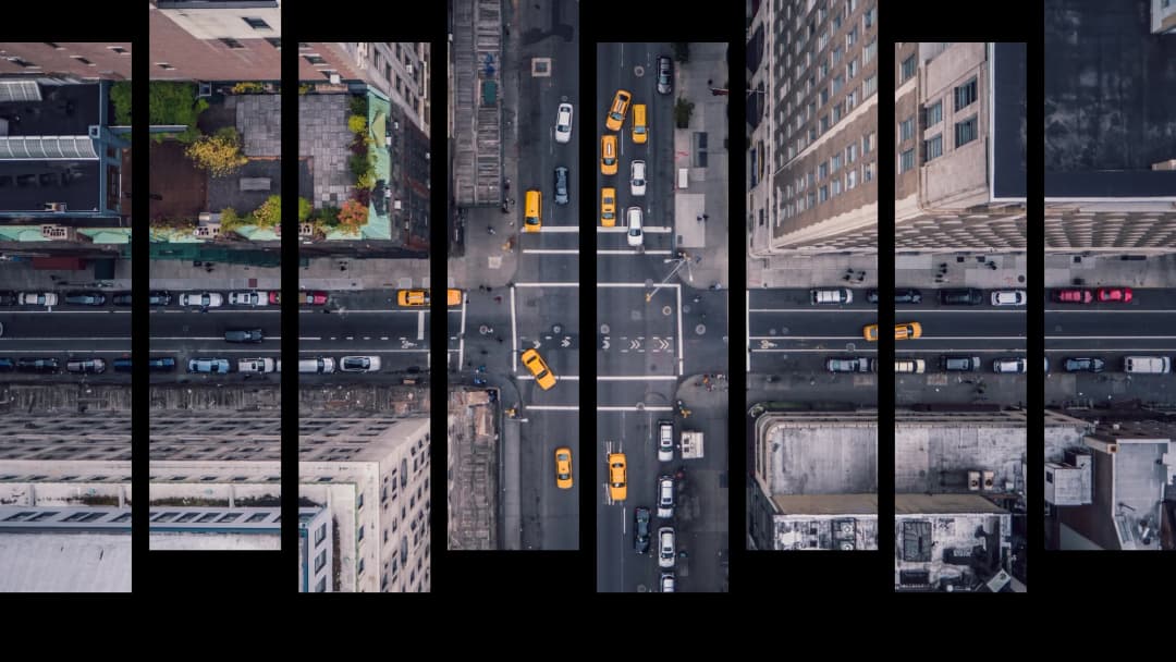 New York Aerial View – 8 Panels Up & Down