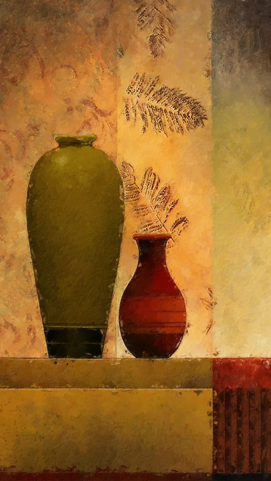 Olive Red Vases