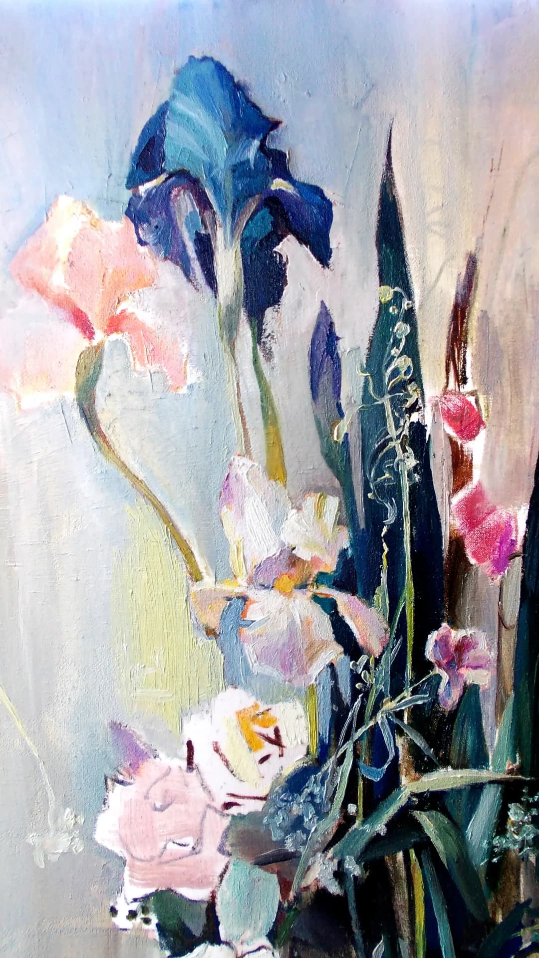 Painted Iris Bouquet