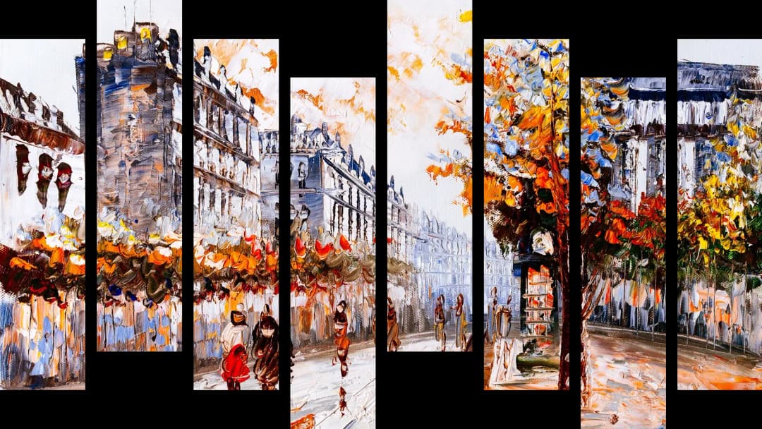 Paris Autumn Boulevard – 8 Panels Hierarchy