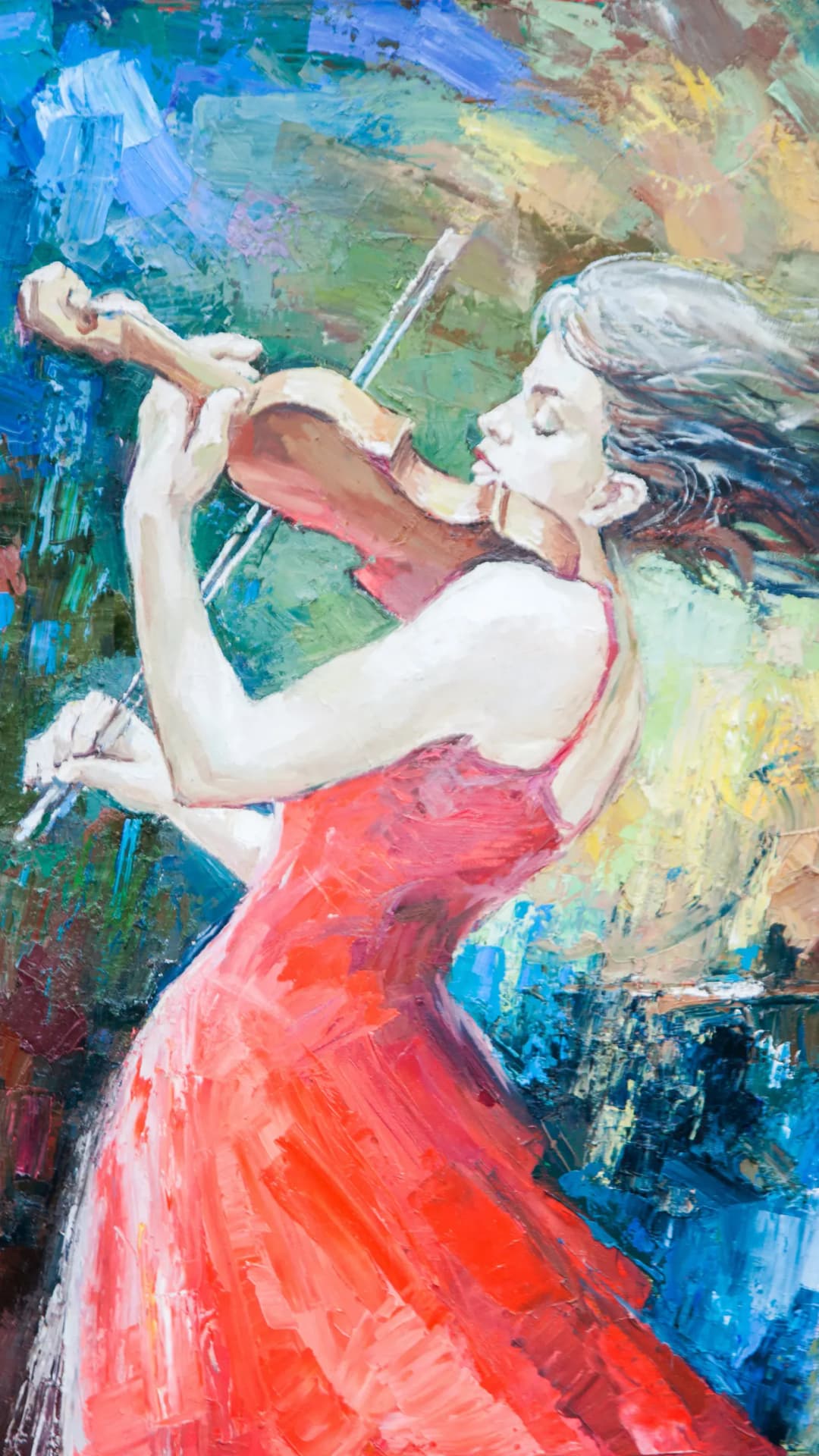 Passionate Violinist Red