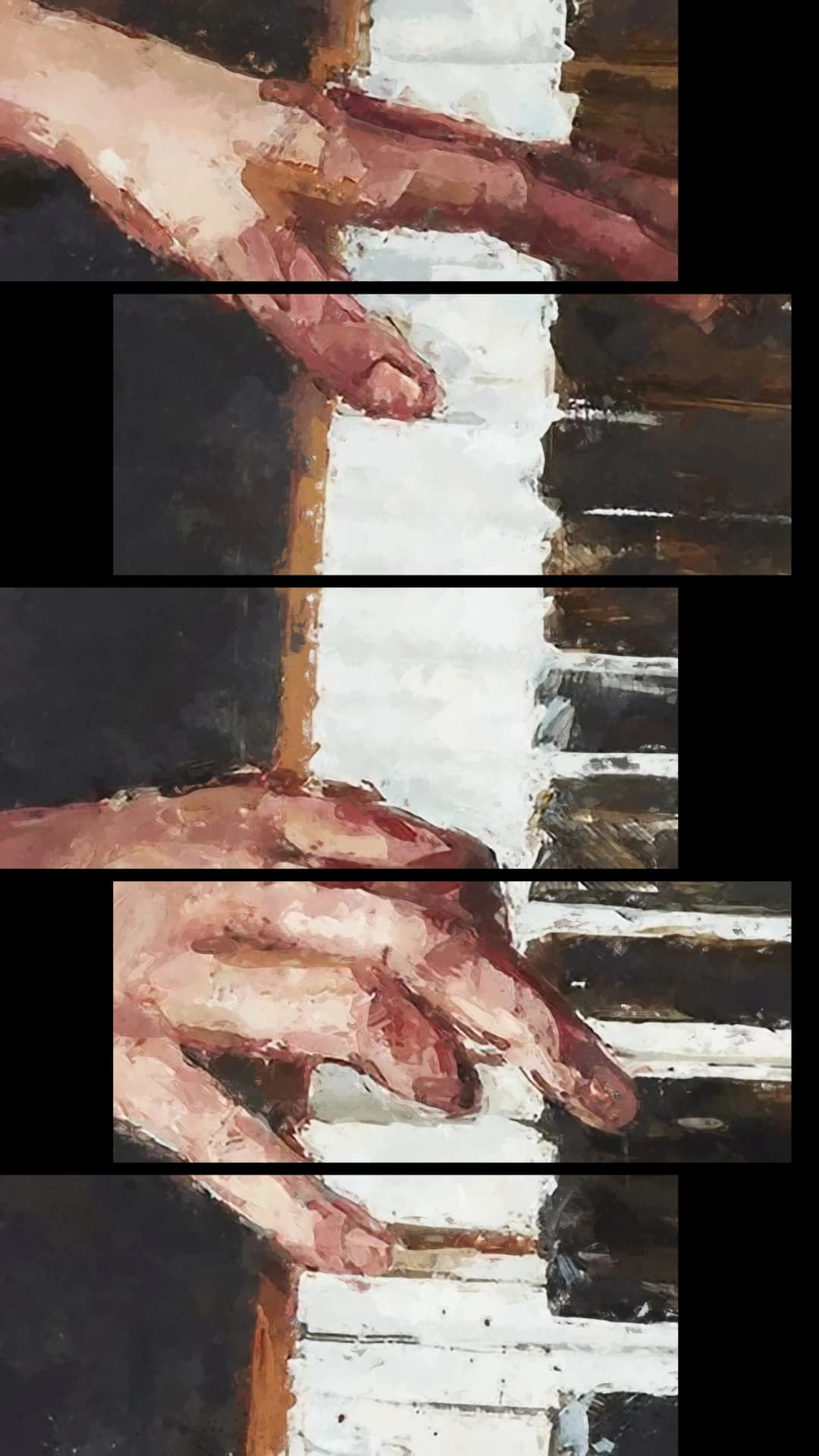 Piano Hands Portrait – 5 Panels Up & Down