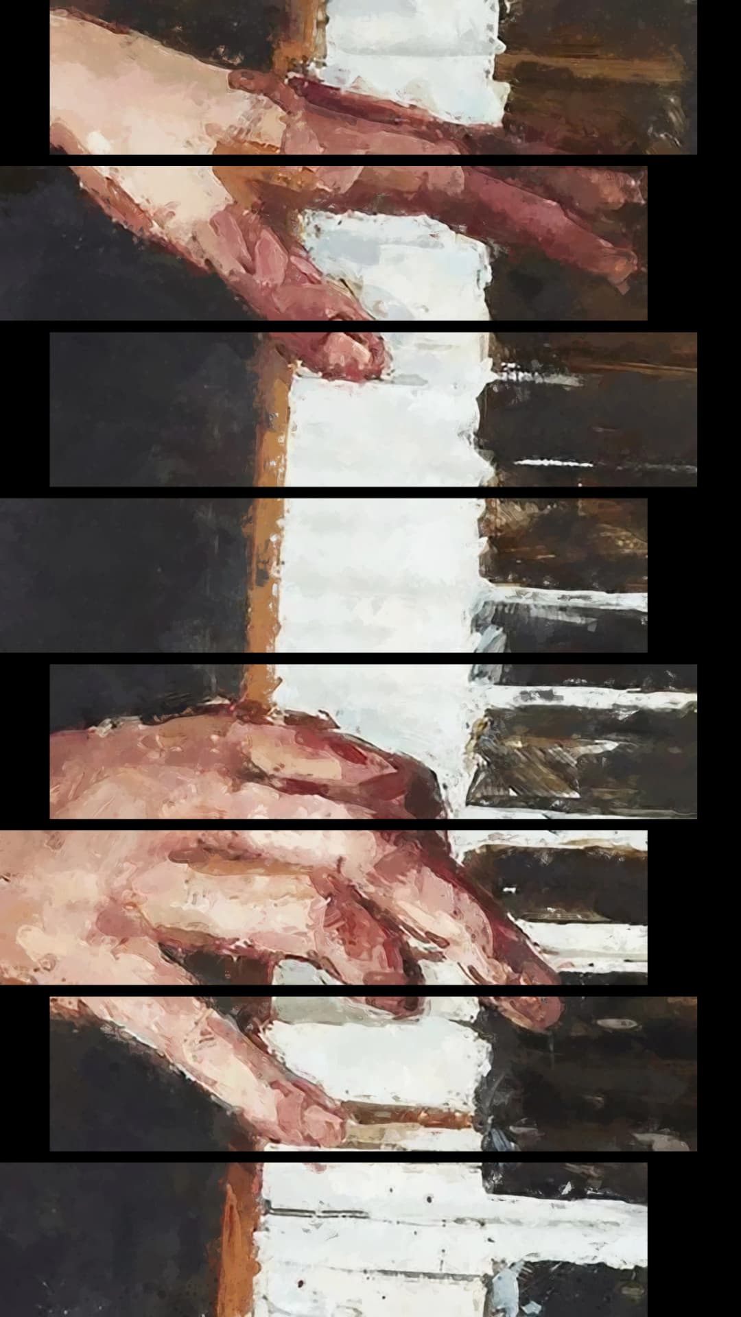 Piano Hands Portrait – 8 Panels Up & Down