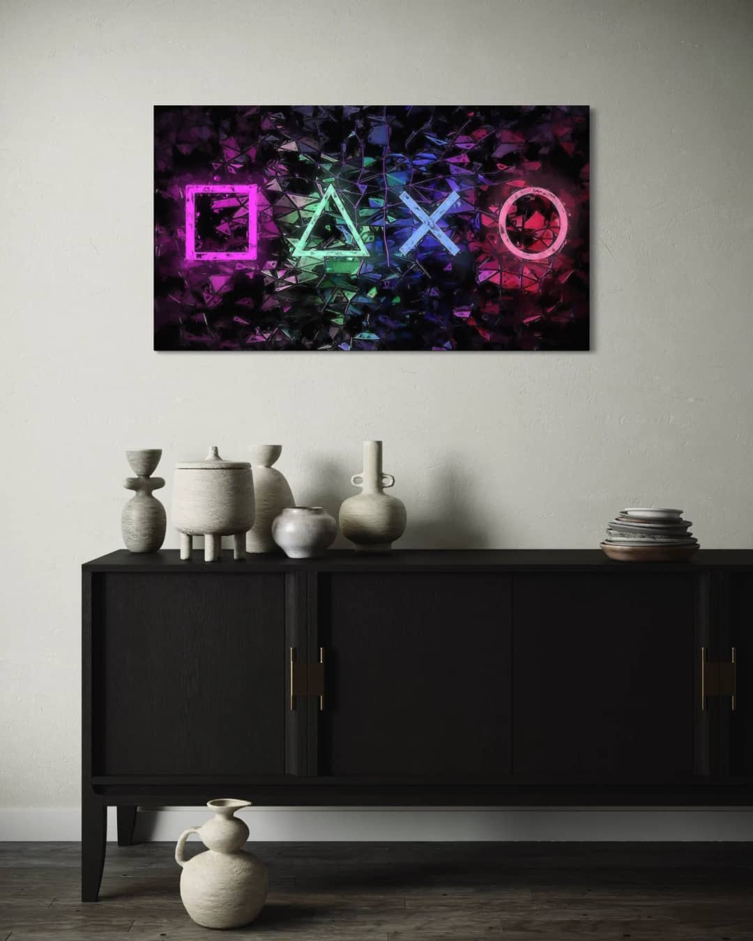 PlayStation Neon Mosaic
