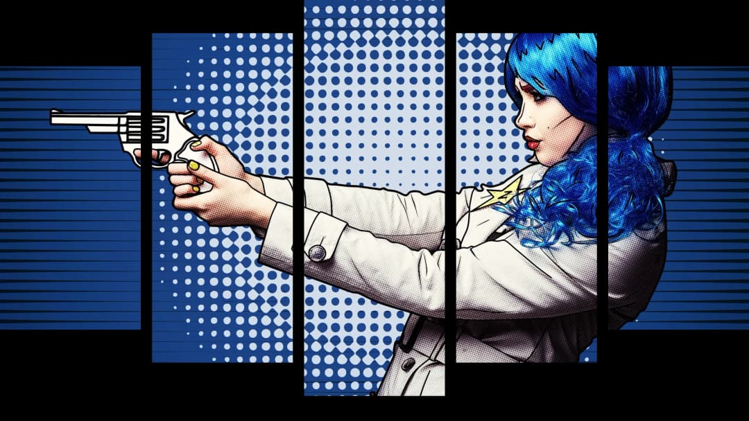 Pop Art Spy Girl – 5 Panels Hierarchy
