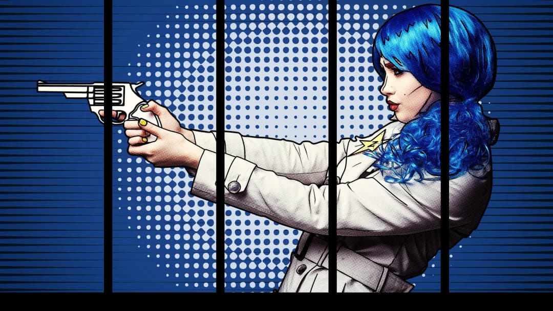 Pop Art Spy Girl – 5 Panels Straight