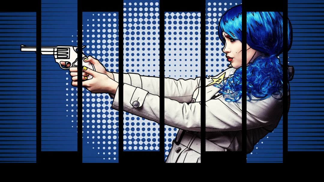 Pop Art Spy Girl – 8 Panels Up & Down