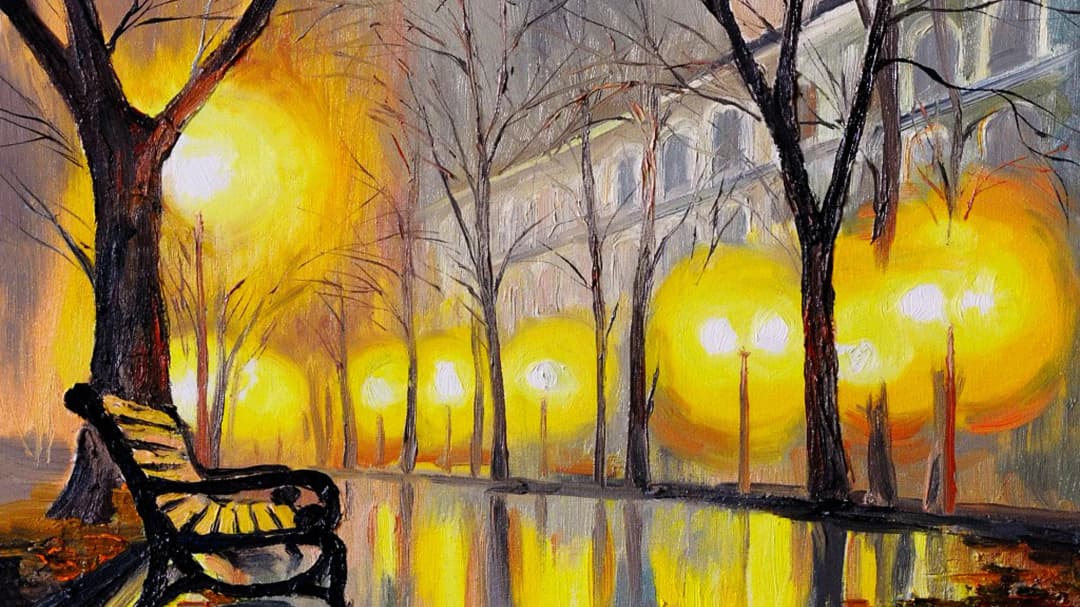 Rainy Night Park