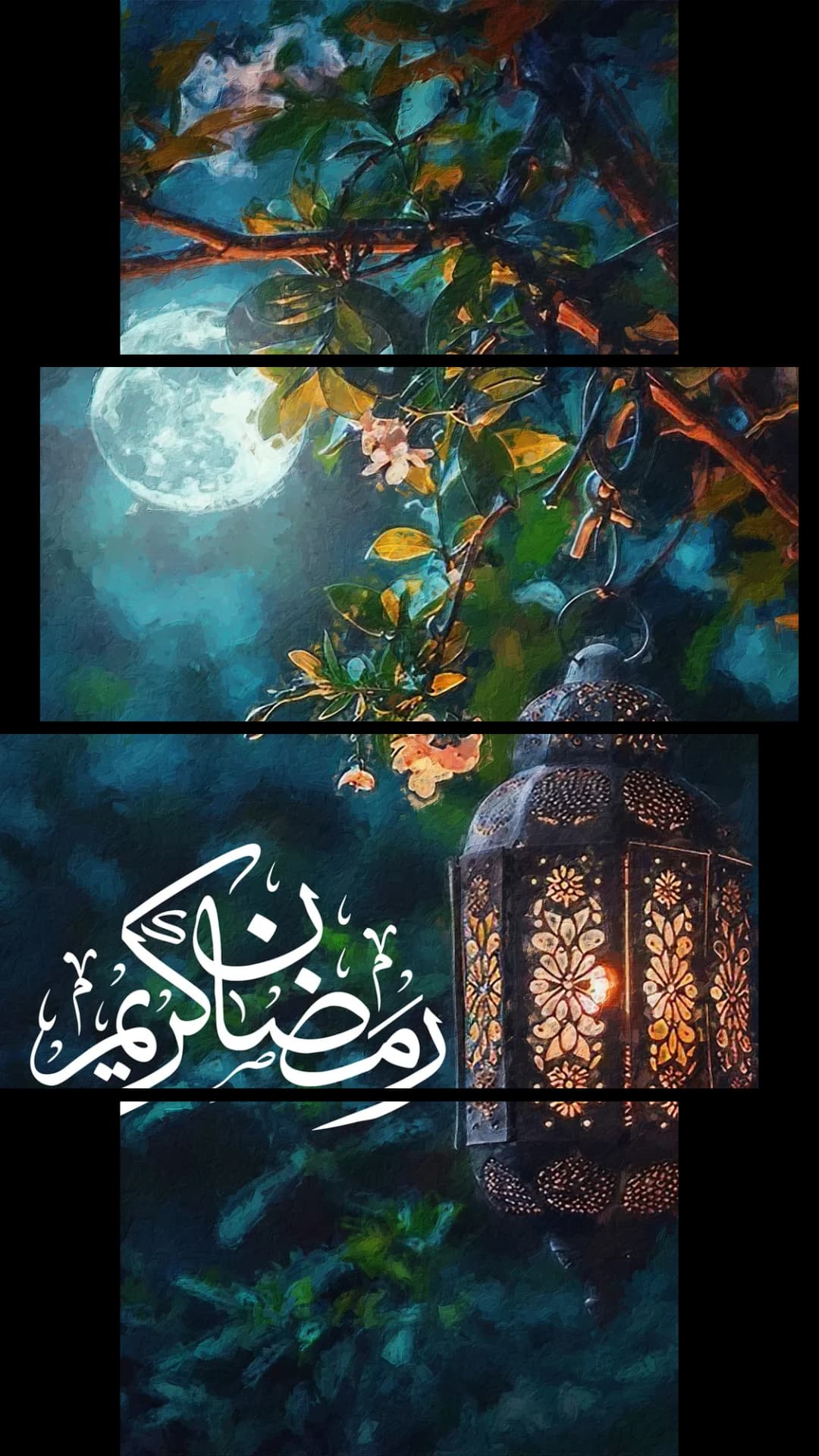 Ramadan Lantern Moonlit – 4 Panels