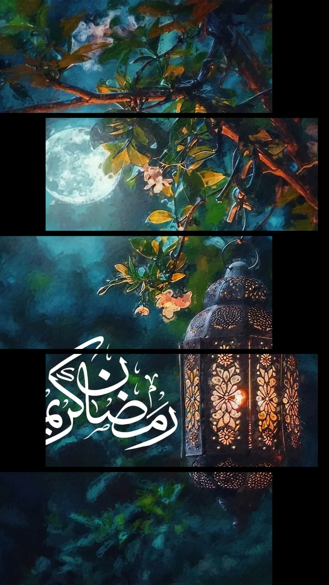 Ramadan Lantern Moonlit – 5 Panels Up & Down