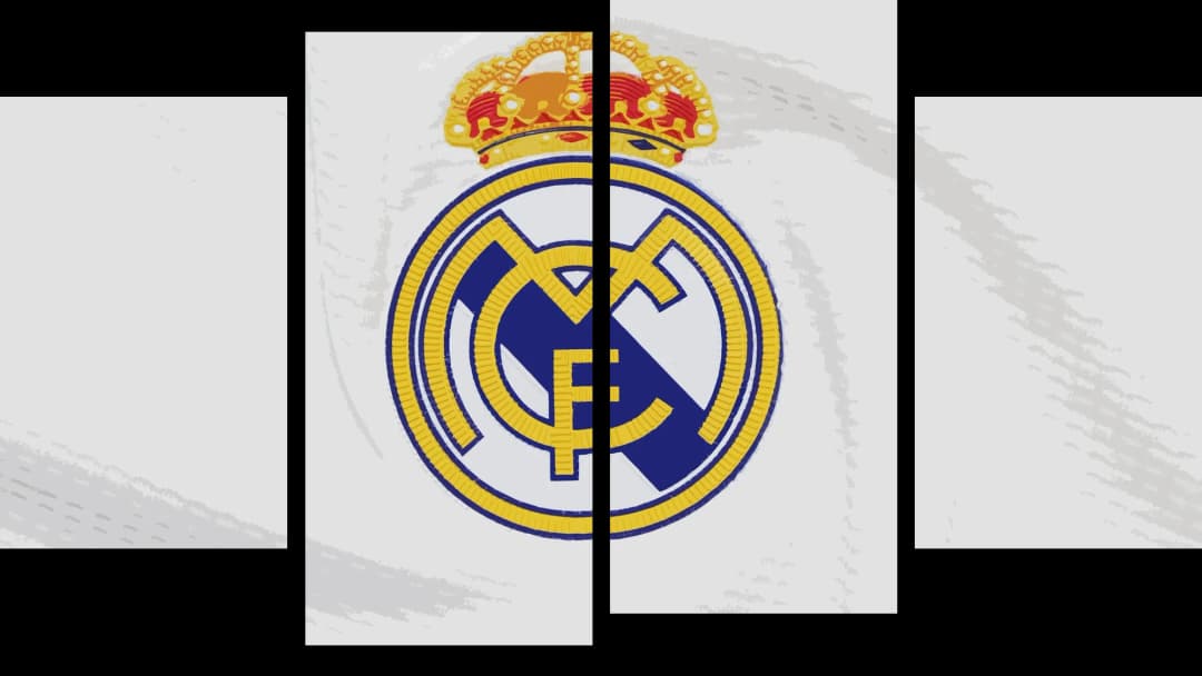 Real Madrid Club Crest – 4 Panels