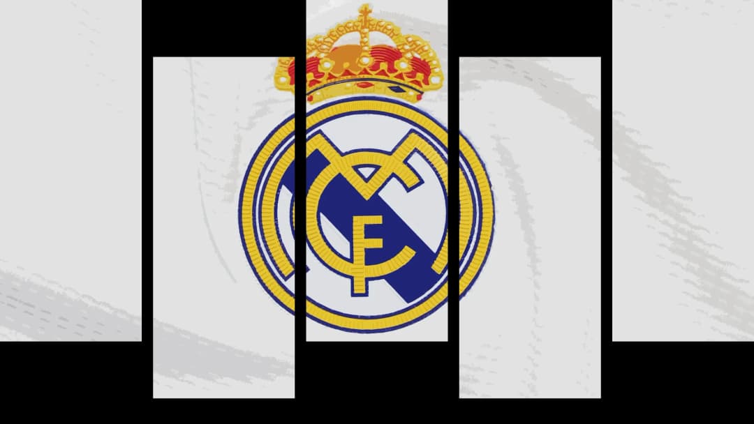 Real Madrid Club Crest – 5 Panels Up & Down