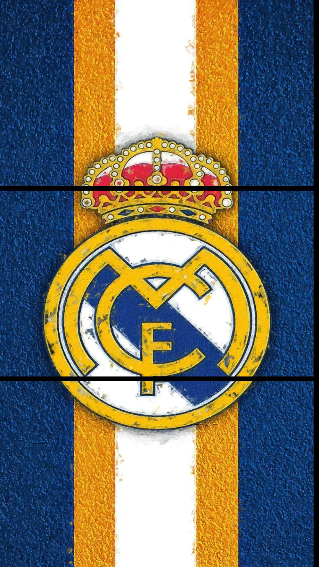 Real Madrid Gold Crest – 3 Panels