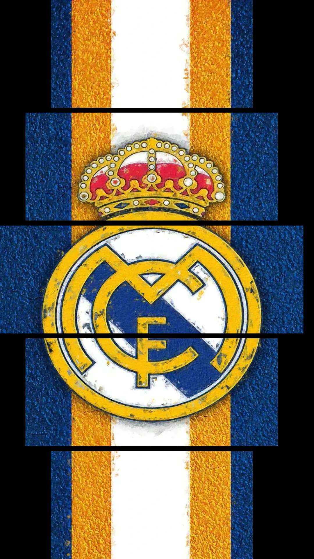 Real Madrid Gold Crest – 5 Panels Hierarchy