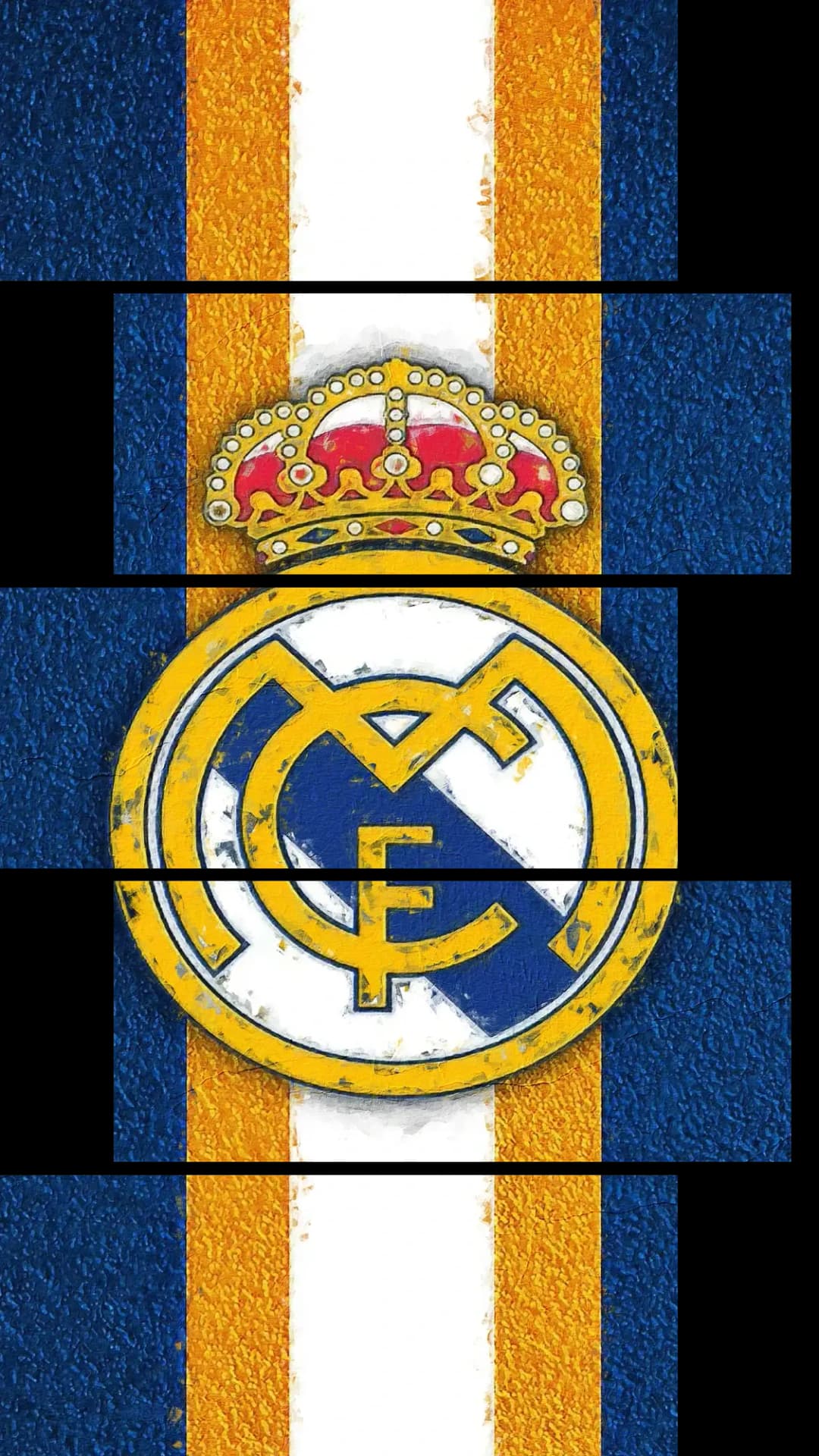 Real Madrid Gold Crest – 5 Panels Up & Down