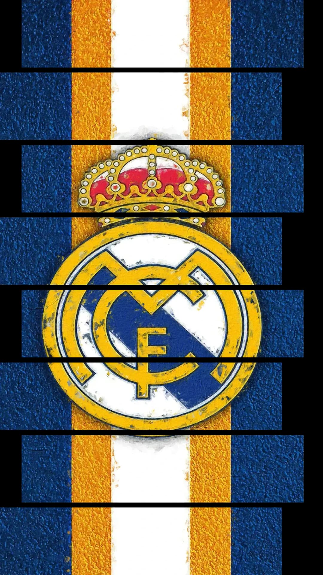 Real Madrid Gold Crest – 8 Panels Up & Down