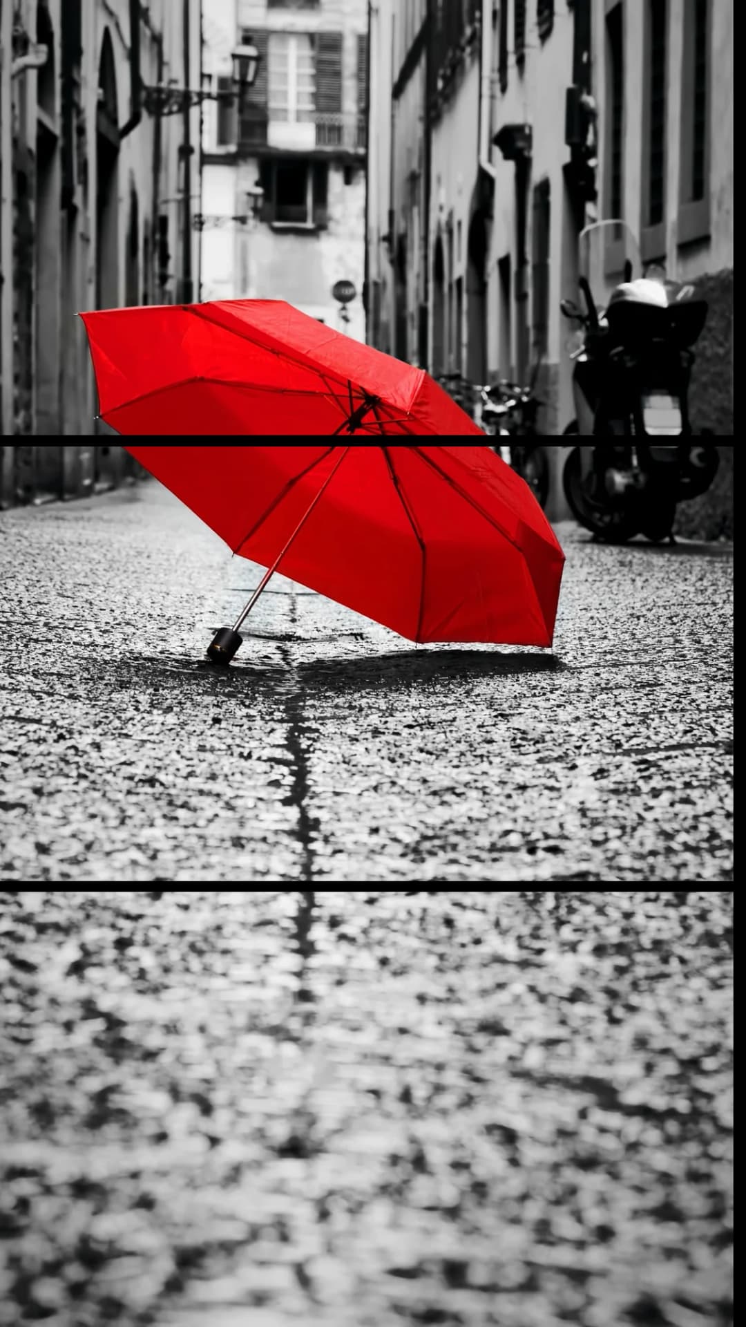 Red Umbrella Street – 3 Panels