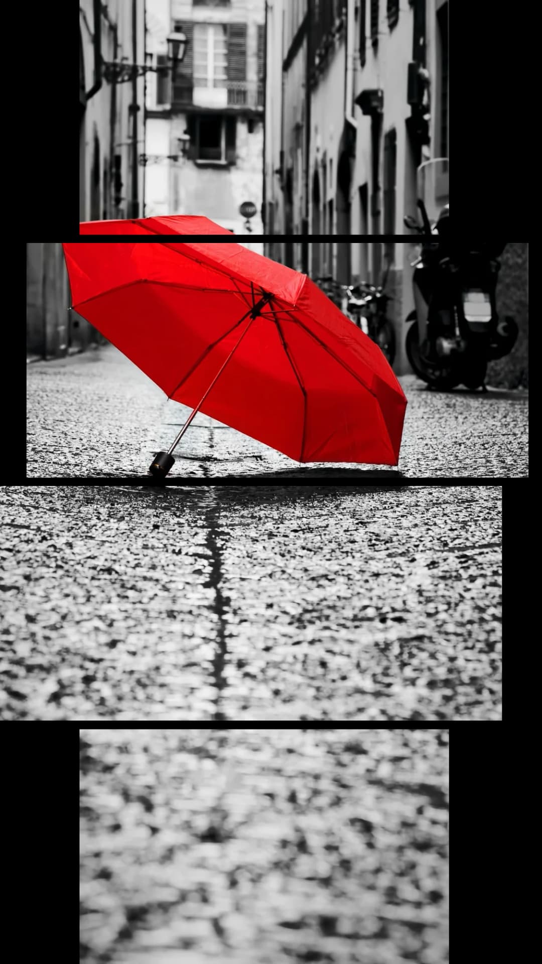 Red Umbrella Street – 4 Panels