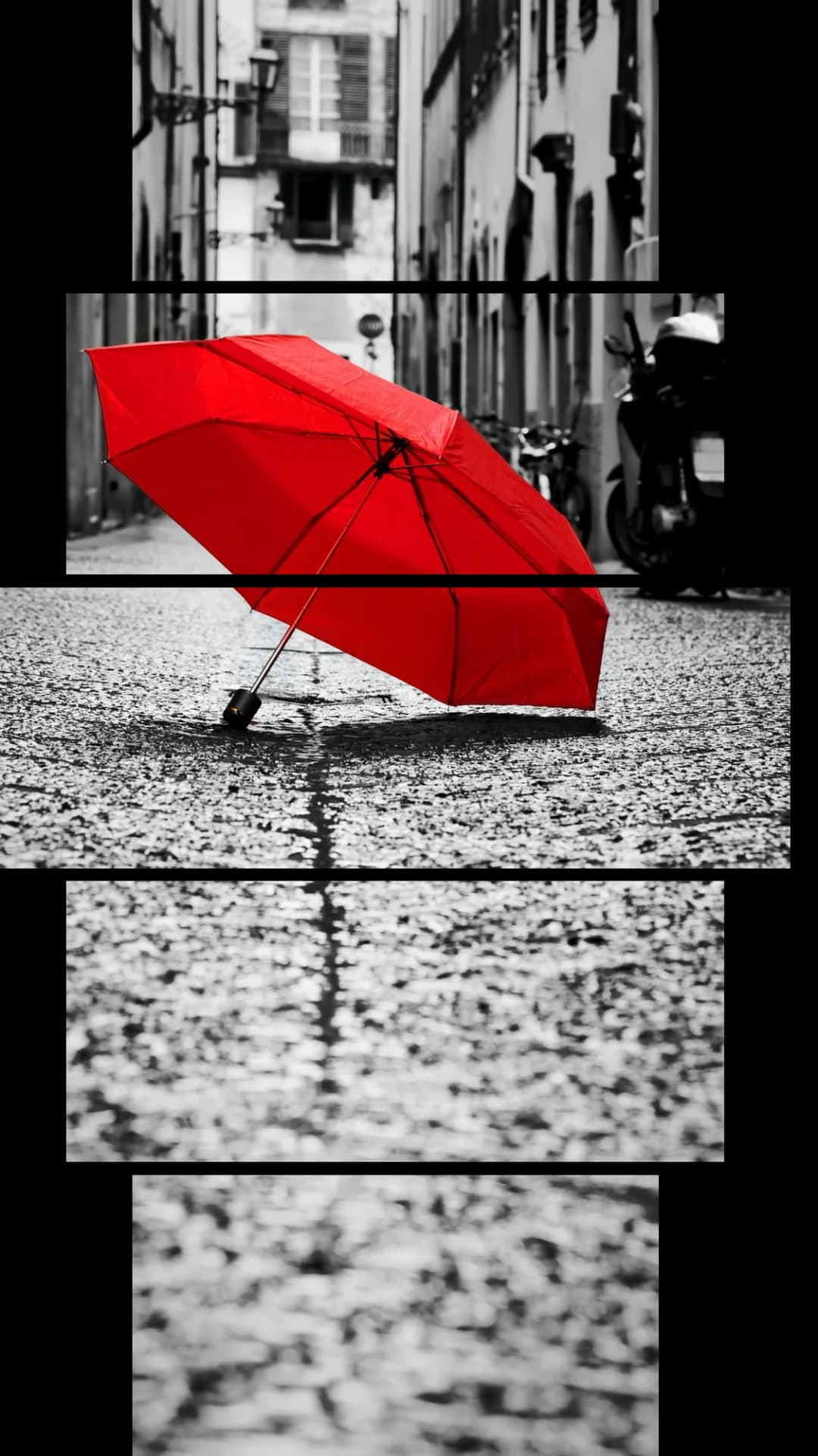 Red Umbrella Street – 5 Panels Hierarchy