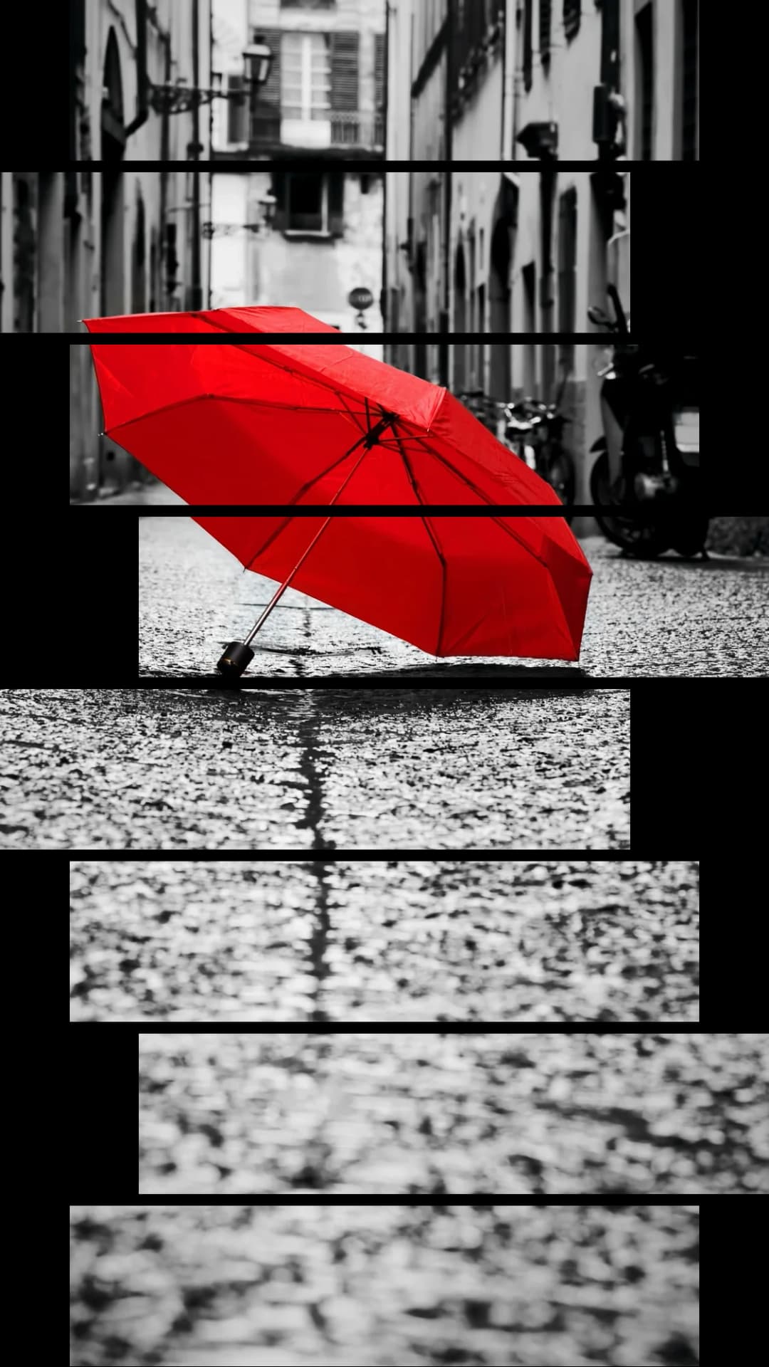Red Umbrella Street – 8 Panels Hierarchy