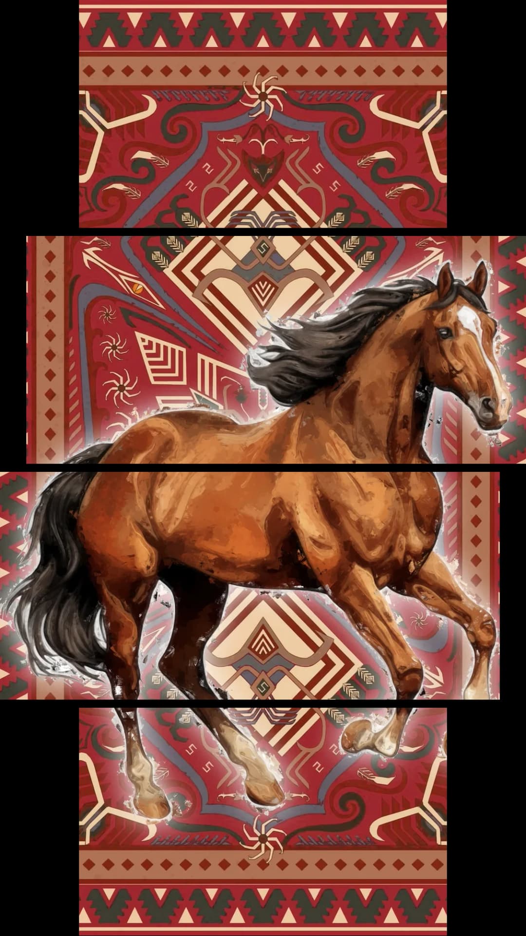 Regal Bay Horse – 4 Panels