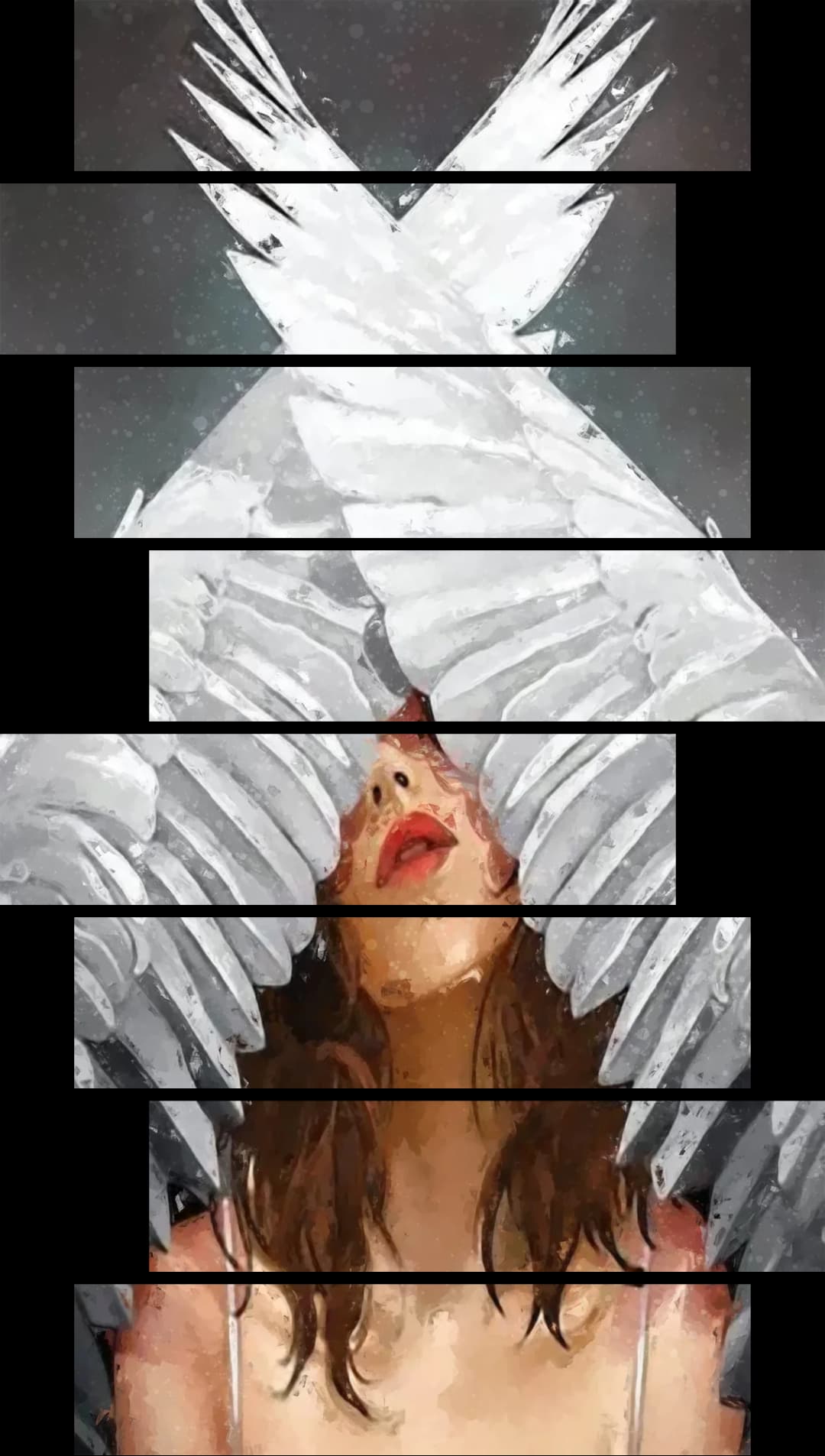 Rising Angel Wings – 8 Panels Hierarchy