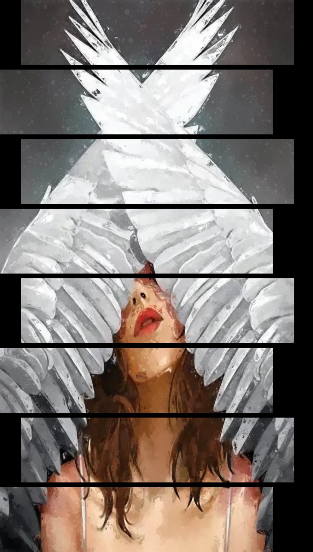 Rising Angel Wings – 8 Panels Up & Down