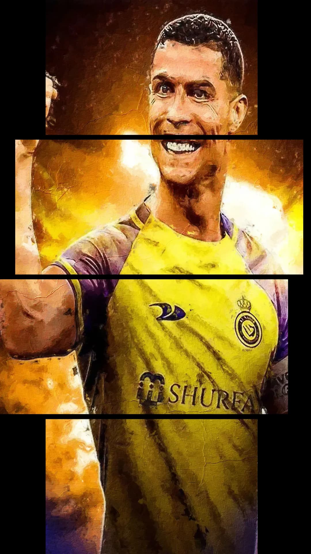Ronaldo Al Nassr Celebration – 4 Panels