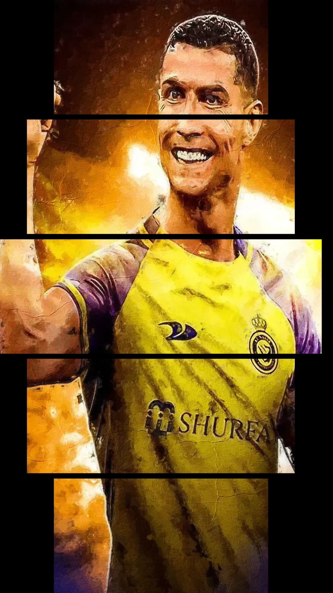 Ronaldo Al Nassr Celebration – 5 Panels Hierarchy