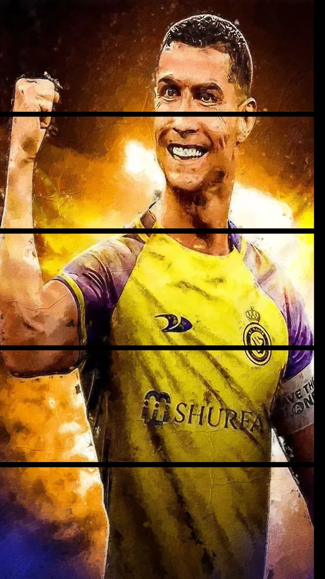 Ronaldo Al Nassr Celebration – 5 Panels Straight