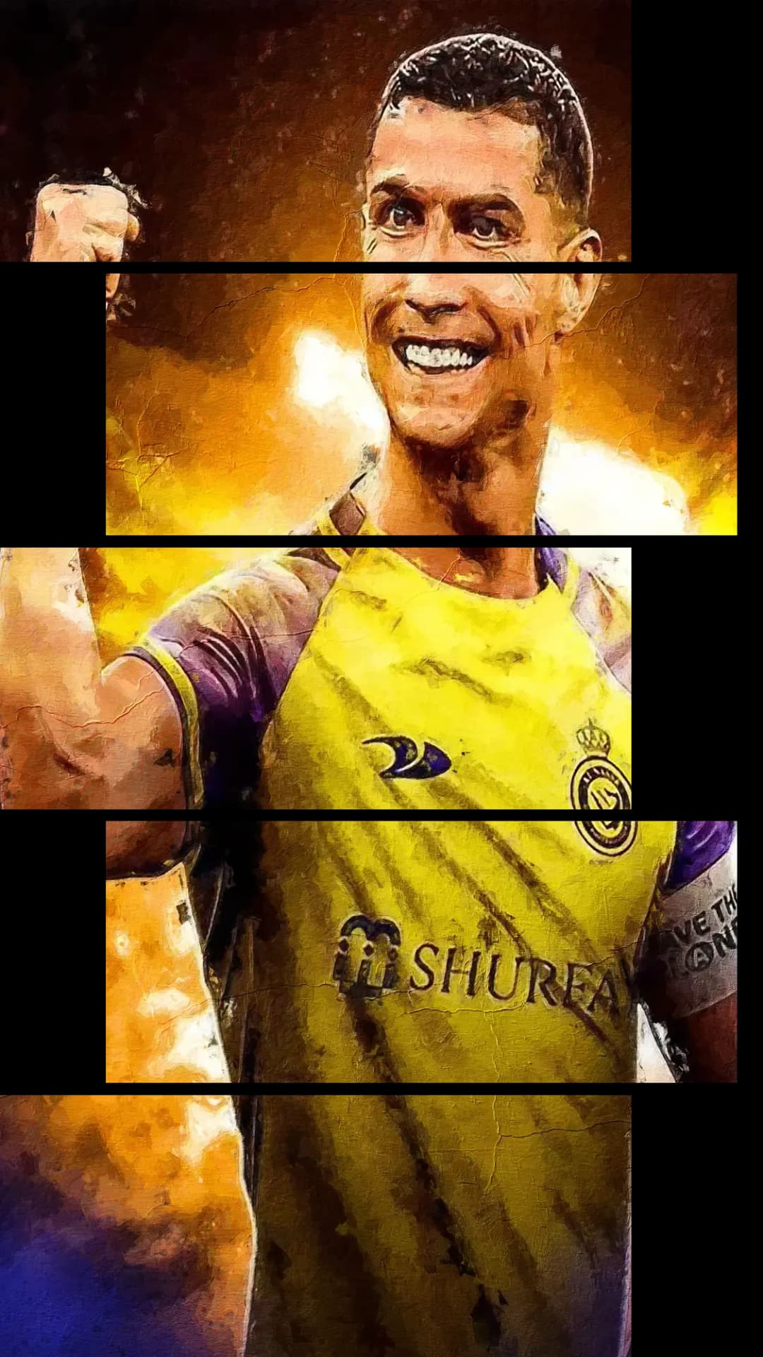 Ronaldo Al Nassr Celebration – 5 Panels Up & Down