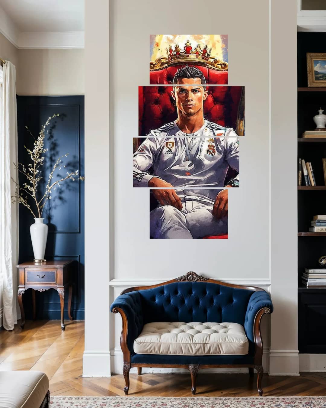 Ronaldo King Throne Portrait – 4 Panels