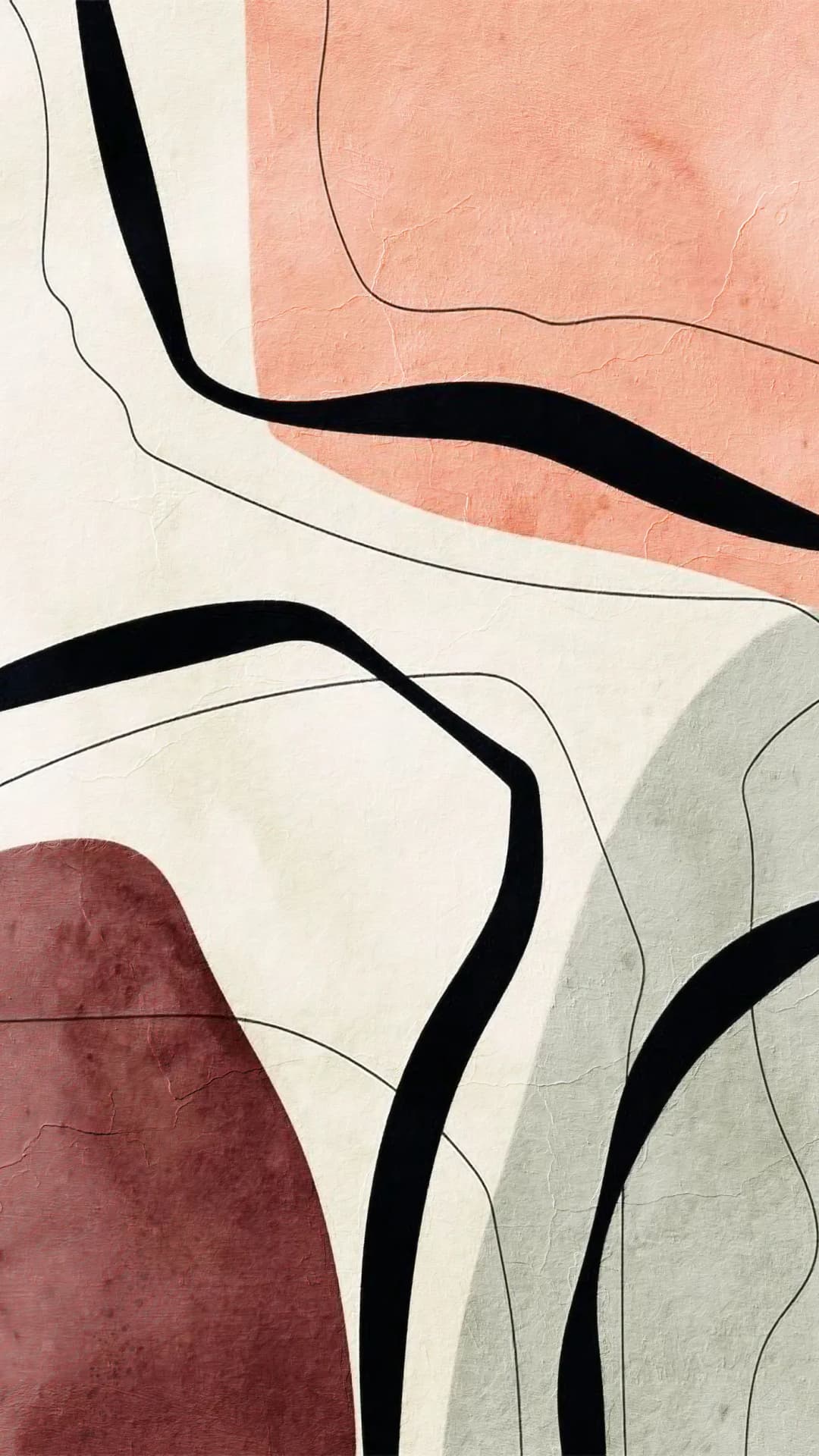 Rosy Curved Lines