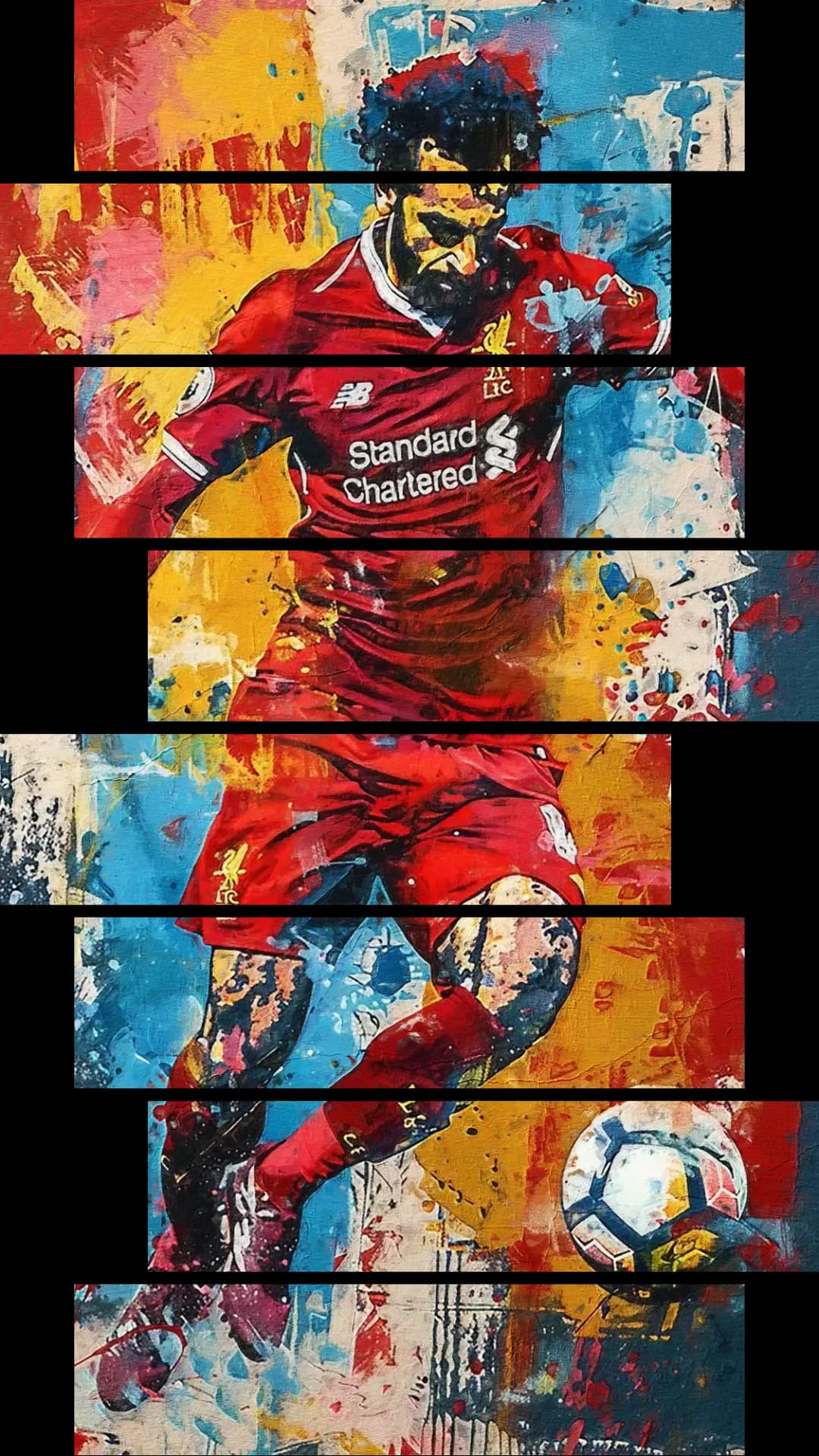 Salah Action Portrait – 8 Panels Hierarchy