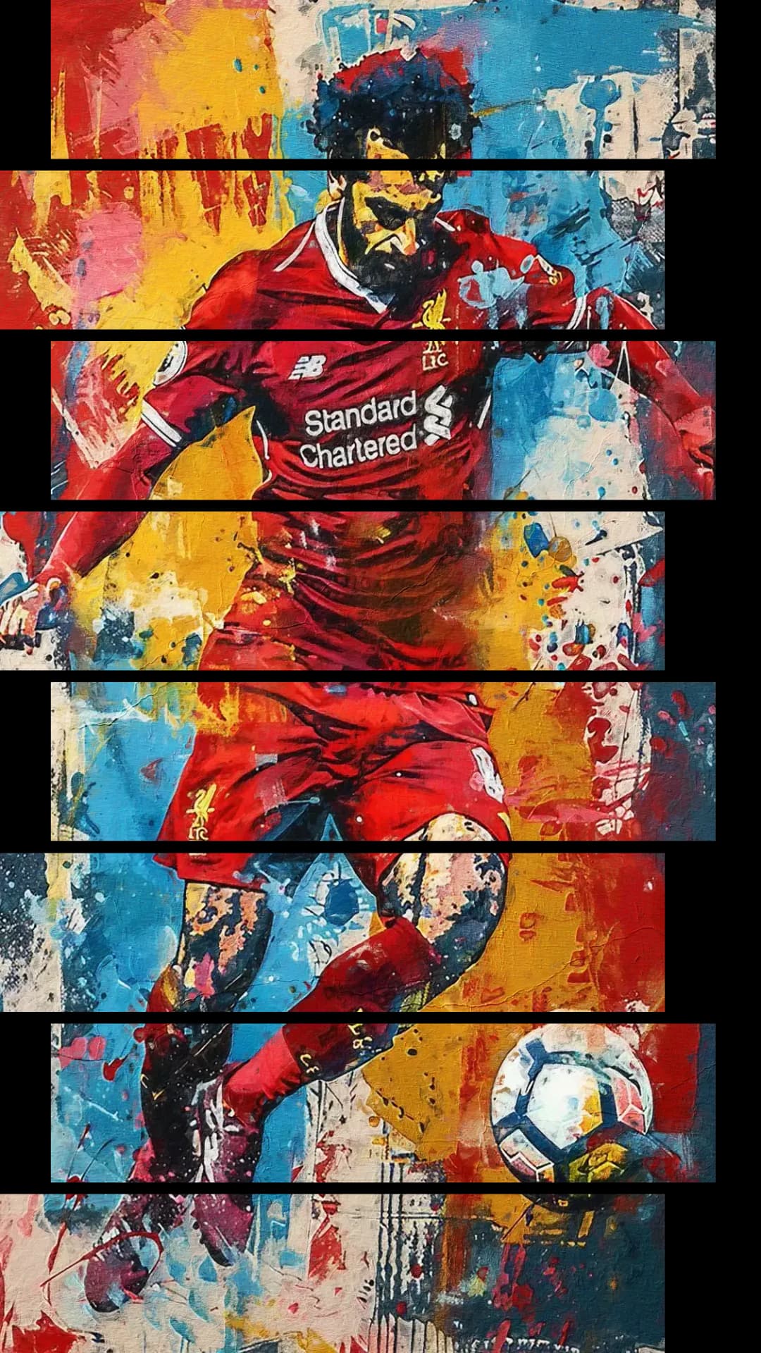 Salah Action Portrait – 8 Panels Up & Down