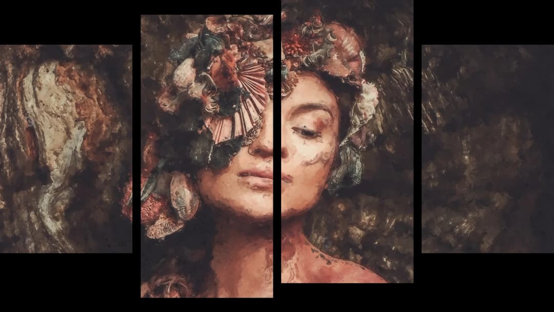 Serene Shell Crown – 4 Panels