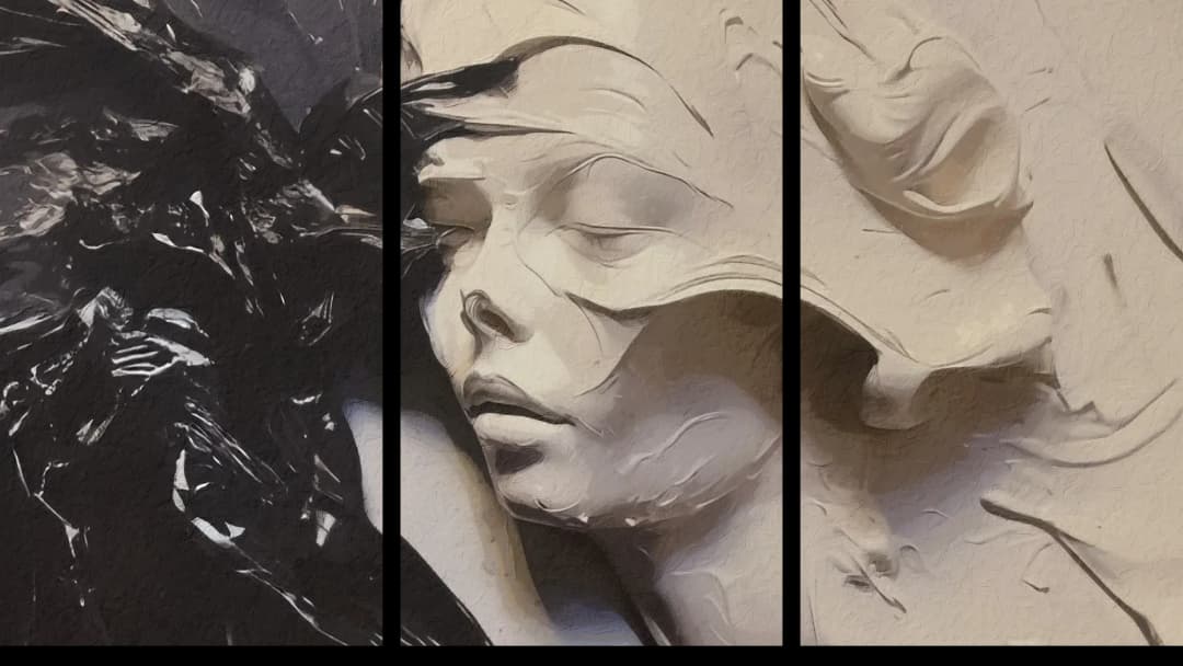 Sleeping Dark Angel – 3 Panels