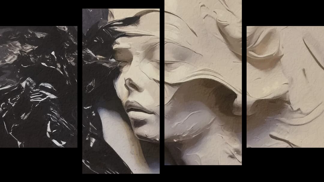 Sleeping Dark Angel – 4 Panels