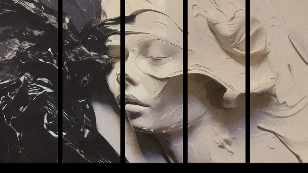 Sleeping Dark Angel – 5 Panels Straight