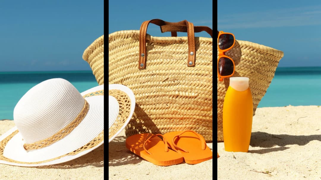 Summer Beach Accessories – 3 Panels
