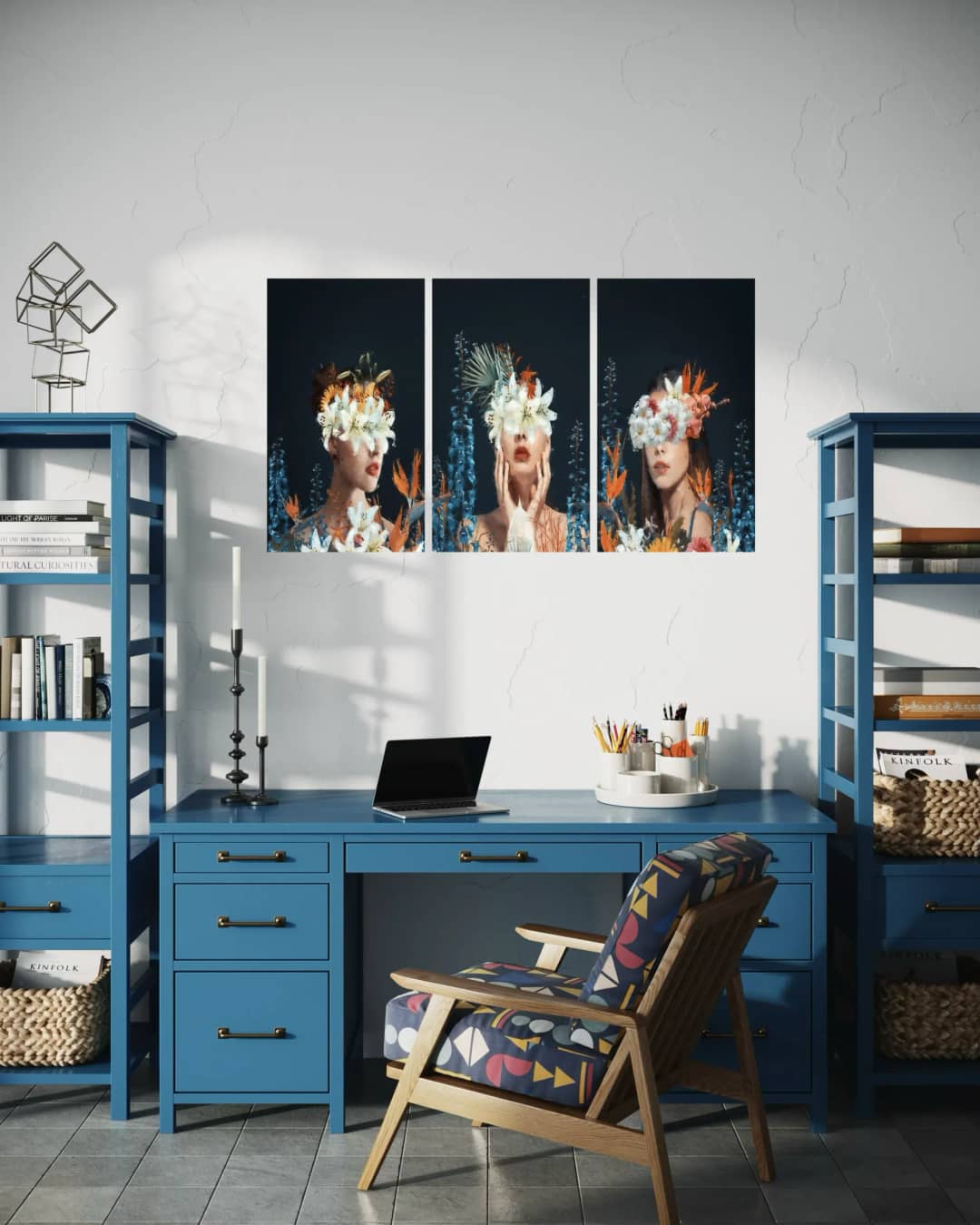 Three Floral Women – 3 Panels