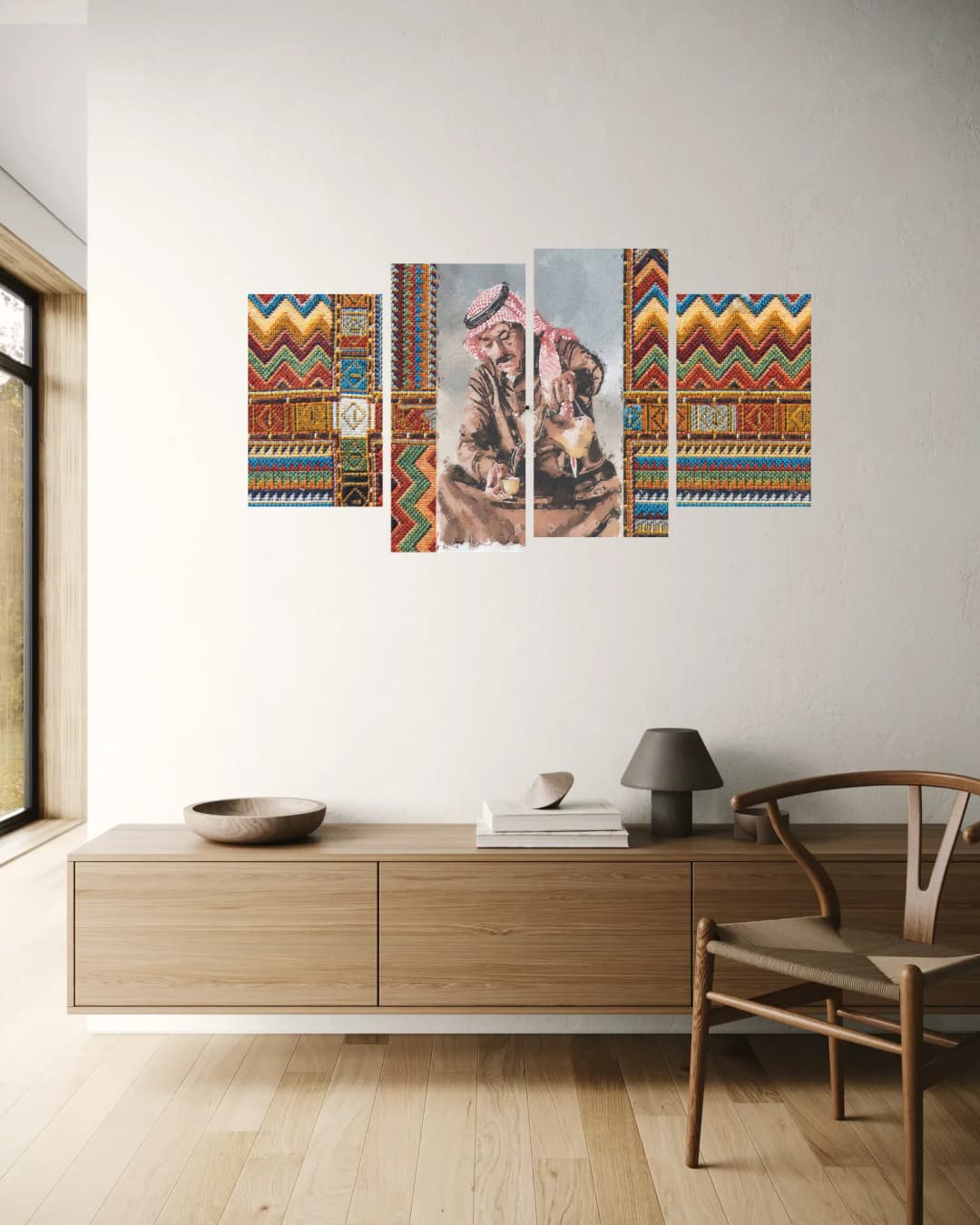 Traditional Coffee Sadu – 4 Panels