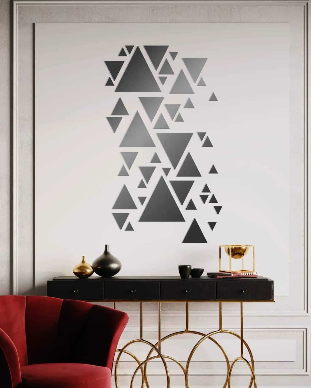 Triangle Scatter - Silver