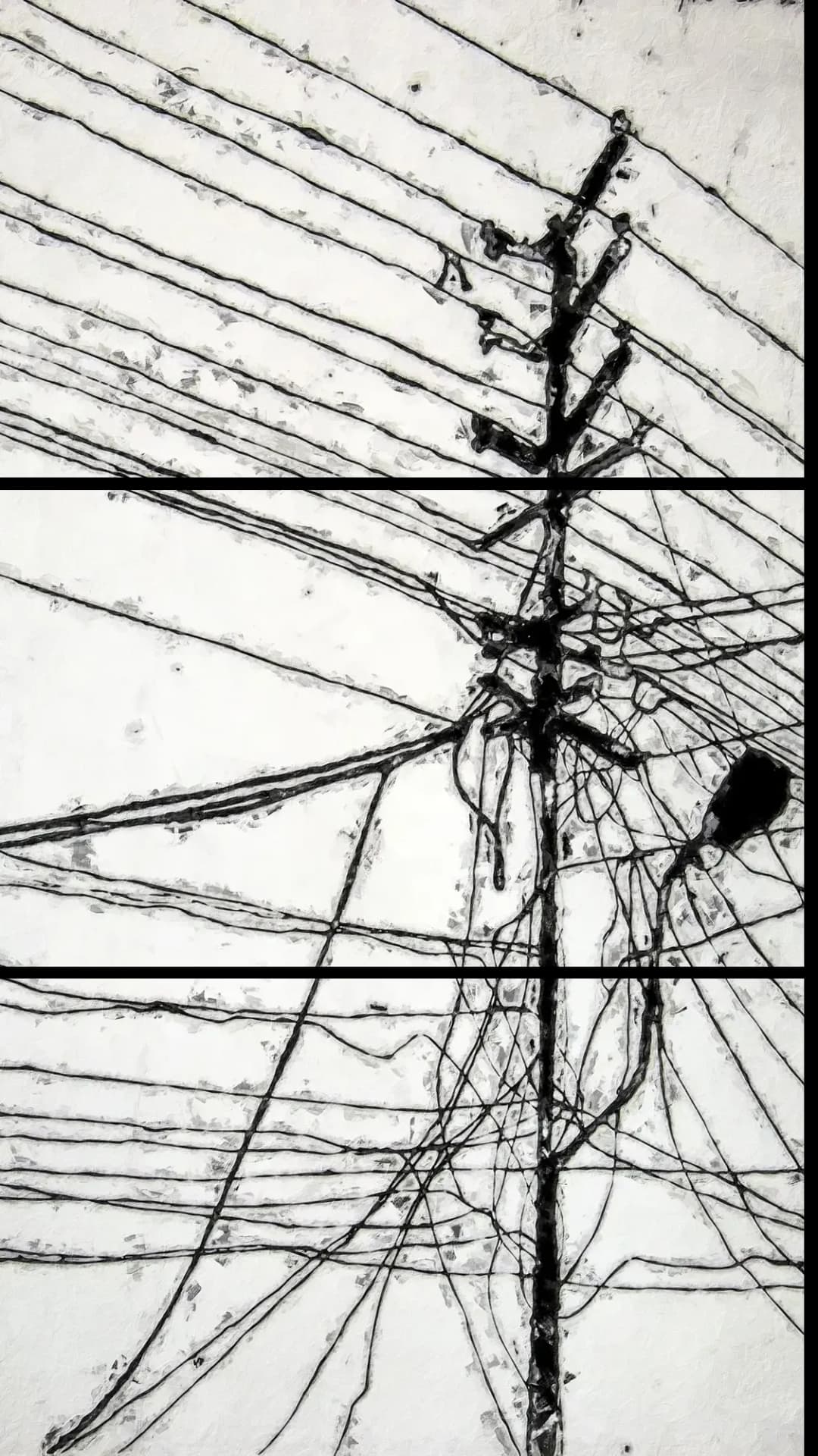 Urban Power Lines – 3 Panels